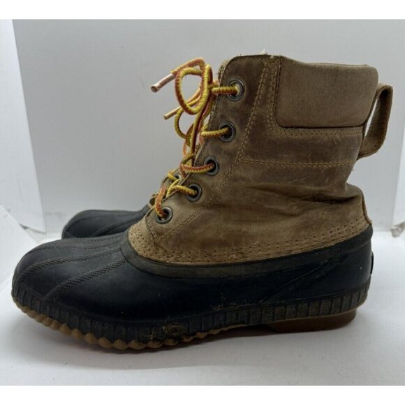 Sorel Cheyanne II Leather Duck Boots Waterproof Brown Lace Up NY1891-286 Men’s 6 main image 7